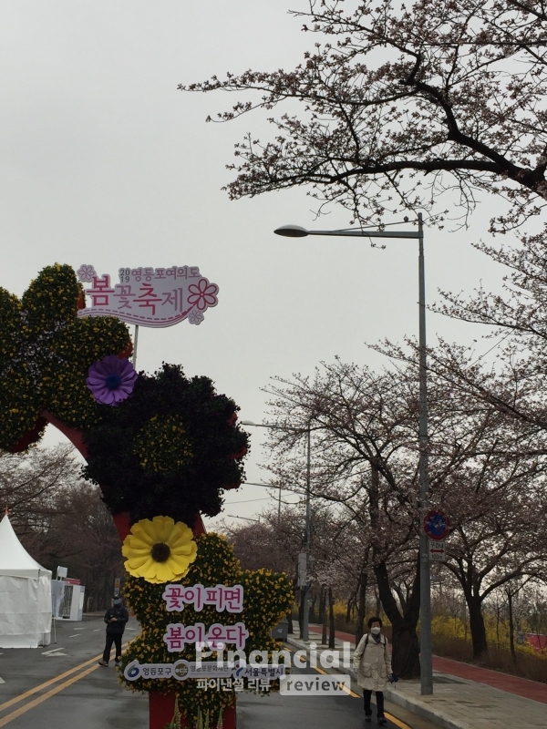서울 여의도 벚꽃축제장.